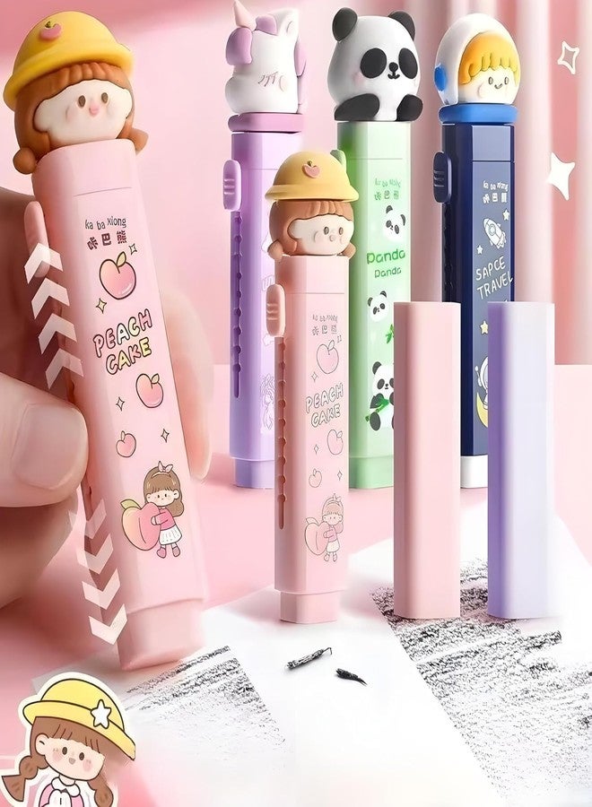 SWOPPERRY Eraser for Kids - Capybara Cutter Shaped Eraser Set | Fancy Rubber Erasers, Kawaii Stationery Set for School | Birthday Return Gift for Kids - Pack of 2 (Unicorn) - Image 2